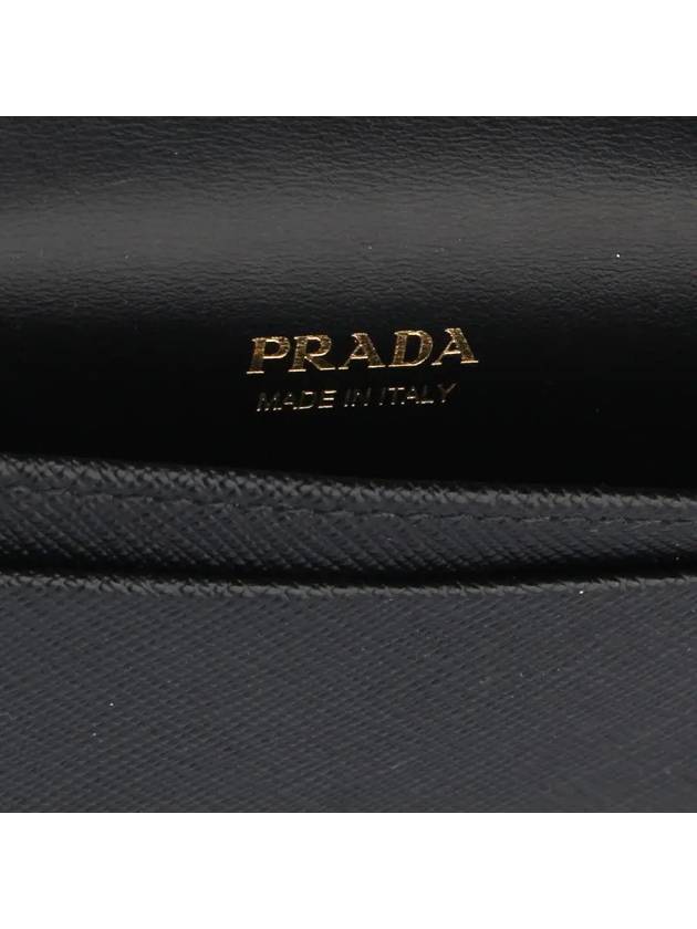 Saffiano Leather Card Wallet Black - PRADA - BALAAN 4