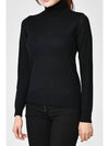 Wool Turtleneck Black - EMPORIO ARMANI - BALAAN 3