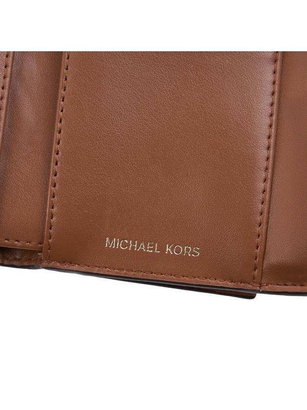 Parker Medium Logo Tri-Fold Half Wallet Brown - MICHAEL KORS - BALAAN 9