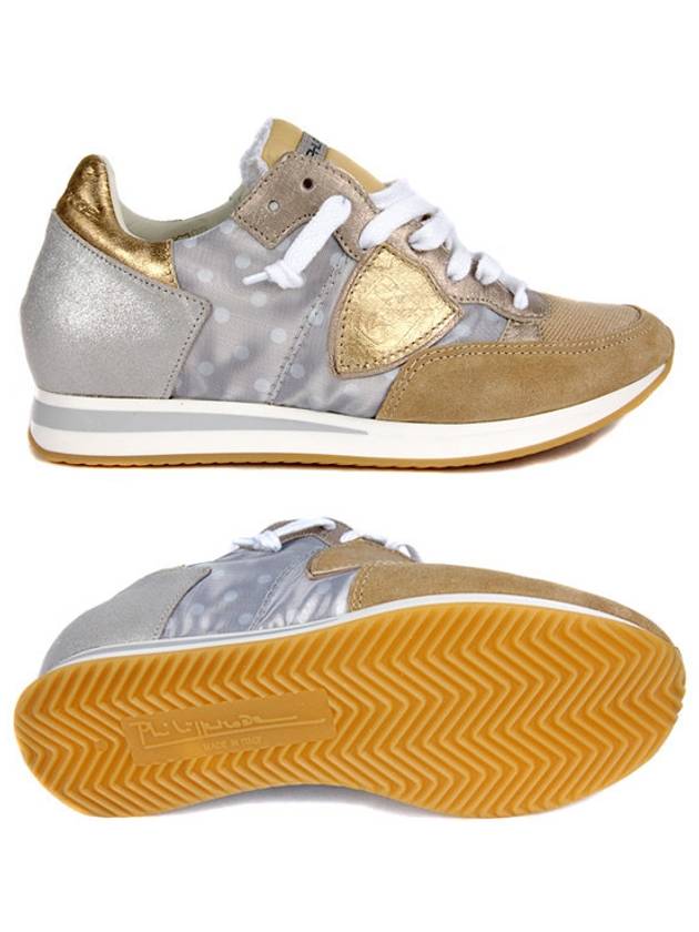 Tropez Height Insole Leather Low Top Sneakers Beige - PHILIPPE MODEL - BALAAN 8