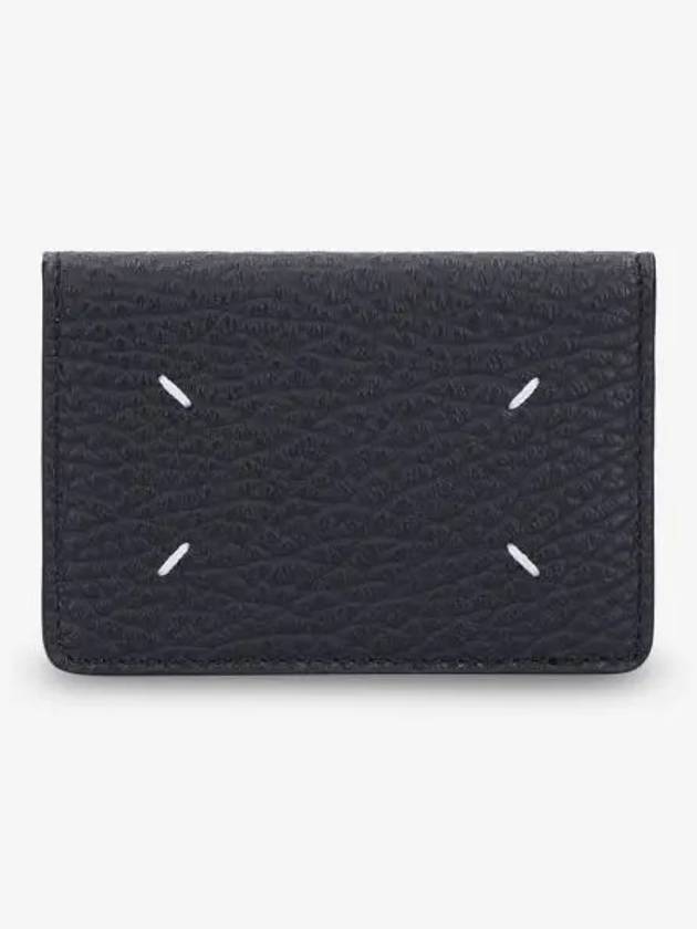 Bovine Leather Card Wallet Black - MAISON MARGIELA - BALAAN 2