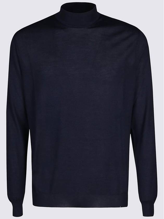 Malo Blue Wool Knitwear - MALO - BALAAN 7