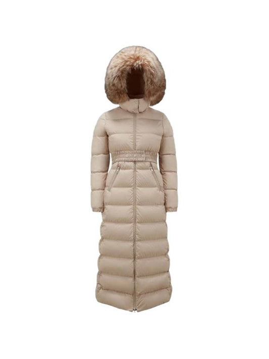 Fudson Long Down Padding Beige - MONCLER - BALAAN 1