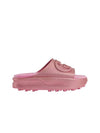 Interlocking G Slide Slippers Rose Pink - GUCCI - BALAAN 1