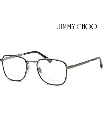 Glasses Frame JM012 807 Square Black Gunmetal - JIMMY CHOO - BALAAN 1