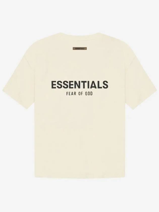 Logo Cotton Short Sleeve T-Shirt Cream - FEAR OF GOD ESSENTIALS - BALAAN 4