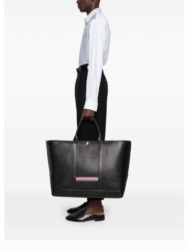 Oversized Tool Tote Bag Black - THOM BROWNE - BALAAN 6