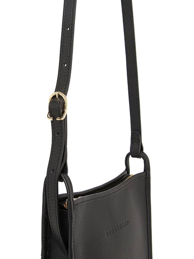 Le Flonne Leather Cross Bag Black - LONGCHAMP - BALAAN 10