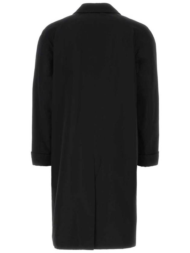 Cotton Poplin Single Coat Black - GUCCI - BALAAN 4