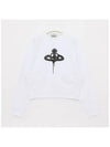 Spray ORB Logo Sweatshirt White - VIVIENNE WESTWOOD - BALAAN 3