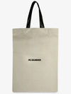 Logo Print Canvas Tote Bag White - JIL SANDER - BALAAN 3