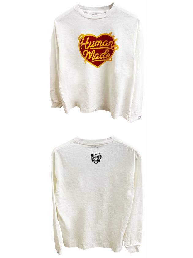 HM26CS007 WHT Graphic Long Sleeve TShirt White Men's TShirt TJ - HUMAN MADE - BALAAN 4