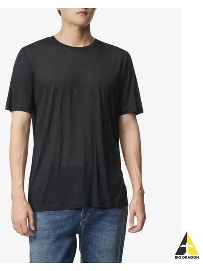 Basic Short Sleeve T-Shirt Black - SAINT LAURENT - BALAAN 2