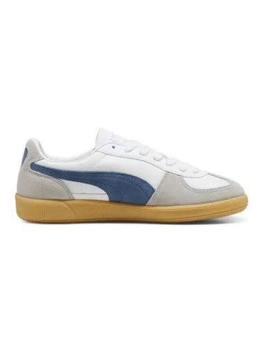 Palermo Leather Low Top Sneakers White Blue - PUMA - BALAAN 1