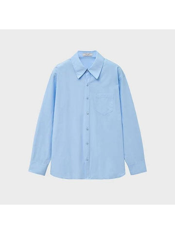 Classic Cotton Regular Long Sleeve Shirt Light Blue - NOIRER - BALAAN 1