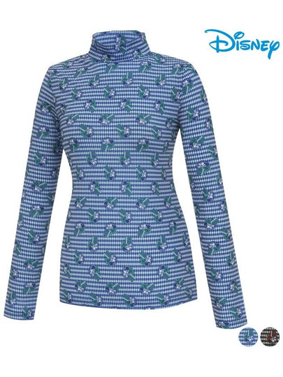 Check Pattern Long Sleeve High Neck Half Neck T-Shirt DO1LTS013 - DISNEY GOLF - BALAAN 2