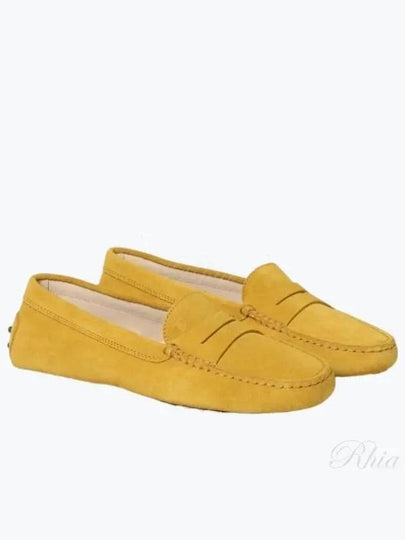 Gommino Suede Driving Shoes Yellow - TOD'S - BALAAN 2