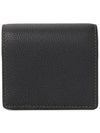 TB Grainy Leather Half Wallet Black - BURBERRY - BALAAN 3