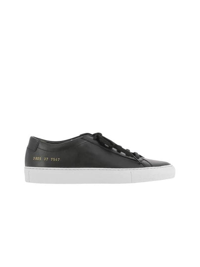 Achilles White Sole Low Top Sneakers Black - COMMON PROJECTS - BALAAN 2