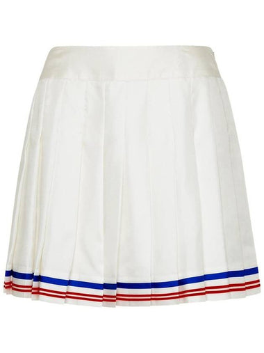 Casablanca White Silk Miniskirt - CASABLANCA - BALAAN 1