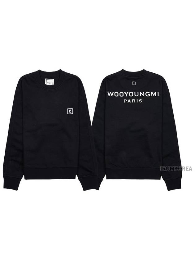 Men s Back Logo Sweatshirt M243TS27 723B - WOOYOUNGMI - BALAAN 1