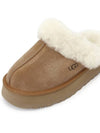 Women's Diskett Fleece Platform Slippers Brown - UGG - BALAAN 8