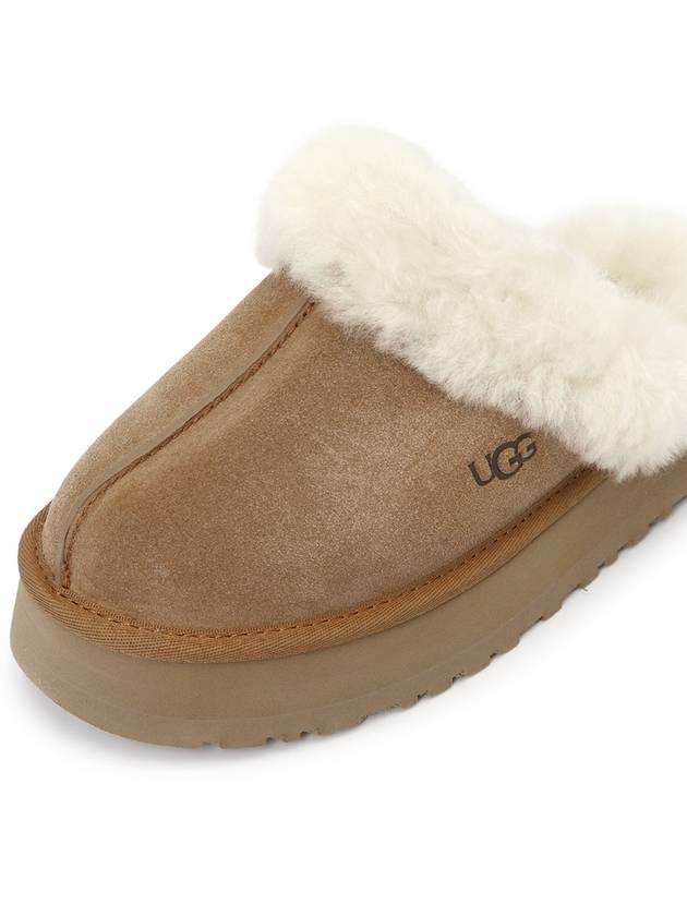 Women's Diskett Fleece Platform Slippers Brown - UGG - BALAAN 8