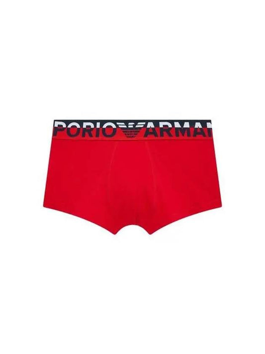 UNDERWEAR 8th Anniversary Last Armani 9 7 8 Men s Color Block Banding Cotton Drawn Red 271288 - EMPORIO ARMANI - BALAAN 1