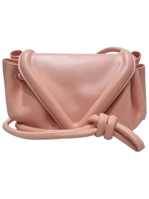 658521 Pink leather big flap small cross bag - BOTTEGA VENETA - BALAAN 1