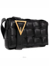 Cassette Intrecciato Padded Small Cross Bag Black - BOTTEGA VENETA - BALAAN 4