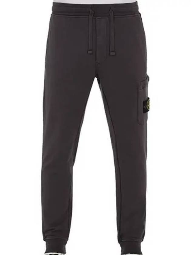 Waffen Patch Cotton Fleece Track Pants Charcoal - STONE ISLAND - BALAAN 2