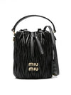 Matelasse Nappa Leather Bucket Bag Black - MIU MIU - BALAAN 2