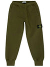 Wappen Patch Cotton Jogger Pants Khaki - STONE ISLAND - BALAAN 4