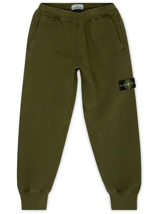 Wappen Patch Cotton Jogger Pants Khaki - STONE ISLAND - BALAAN 2