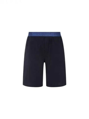 Logo Band Cotton Lounge Shorts Dark Navy 271149 - PAUL SMITH - BALAAN 1