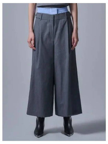 Double waist pin tuck pants gray domestic product GM0024061834279 - JUUN.J - BALAAN 1