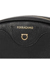 Gancini Cross Bag Black - SALVATORE FERRAGAMO - BALAAN 8