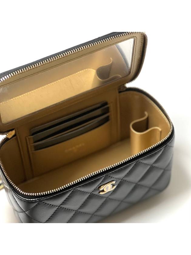 24 Year Gold Ball Vanity Bag Rectangular Black AP2303 WOC - CHANEL - BALAAN 4