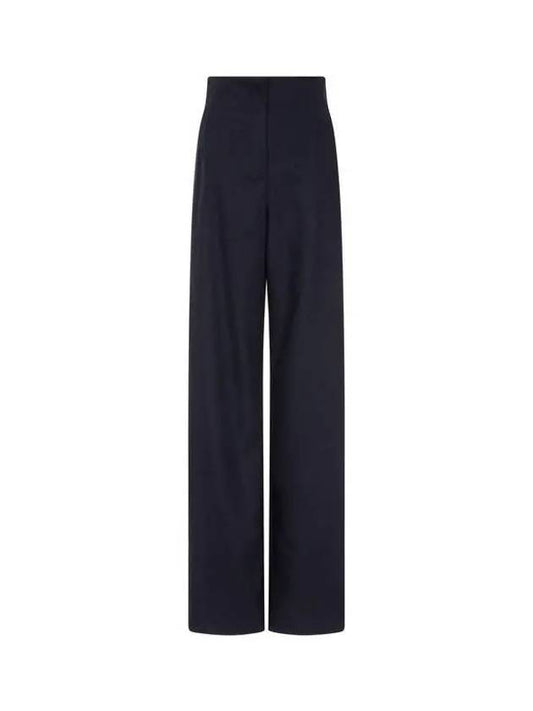 Women s Wool Blend Bandless Pants Navy 270894 - EMPORIO ARMANI - BALAAN 1