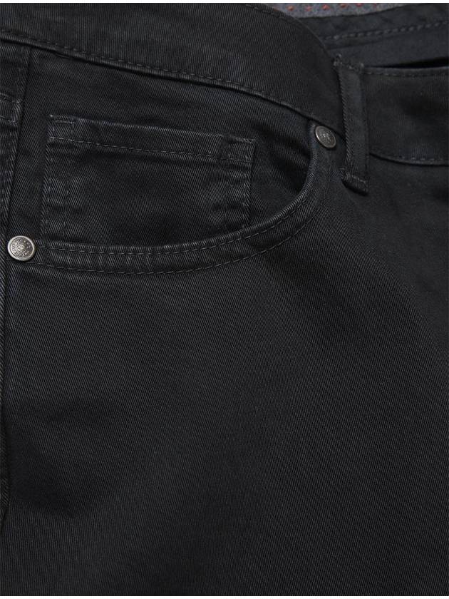 Made In Italy Black Slim Fit Cotton Pants F ACPT65 - PANICALE - BALAAN 3