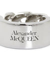 Men's Logo Chain Ring Silver - ALEXANDER MCQUEEN - BALAAN 6