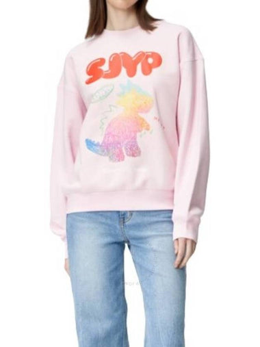 SJYP Colour Scratched Dino Sweatshirt, Size Small - SJYP - BALAAN 1