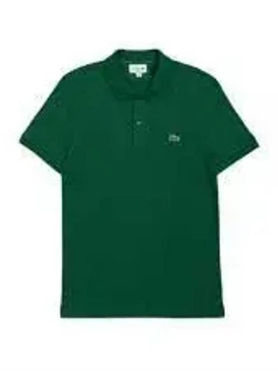 Slim Fit Short Sleeve Polo Shirt Dark Green - LACOSTE - BALAAN 2