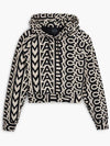 Icon Monogram Crop Hoodie_Black Ivory (2F3RTP011C09-004) - MARC JACOBS - BALAAN 1