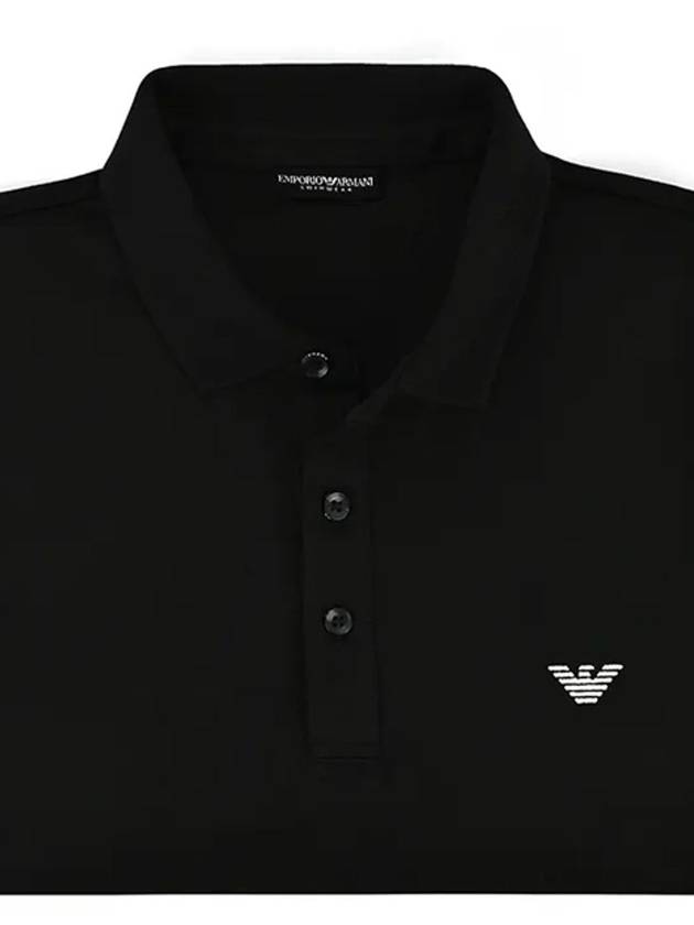 Logo Polo Shirt Black - EMPORIO ARMANI - BALAAN 5