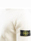 Men's Wappen Patch Crew Neck Cotton Knit Top Off White - STONE ISLAND - BALAAN 7