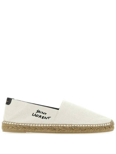 Logo Monogram Espadrilles Beige - SAINT LAURENT - BALAAN 2