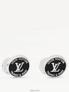 LV Award Cufflinks Black Silver - LOUIS VUITTON - BALAAN 2