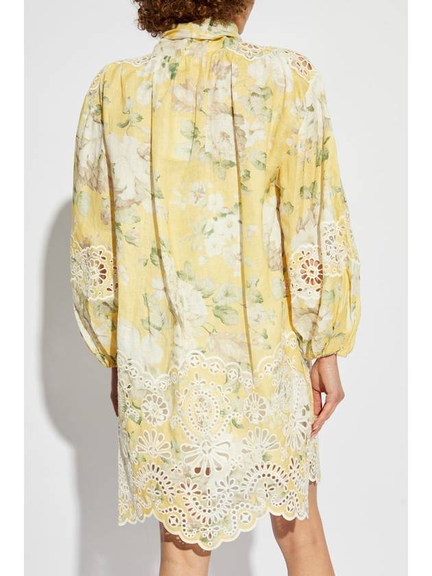 Zimmermann Dress With Floral Pattern, Women's, Yellow - ZIMMERMANN - BALAAN 4