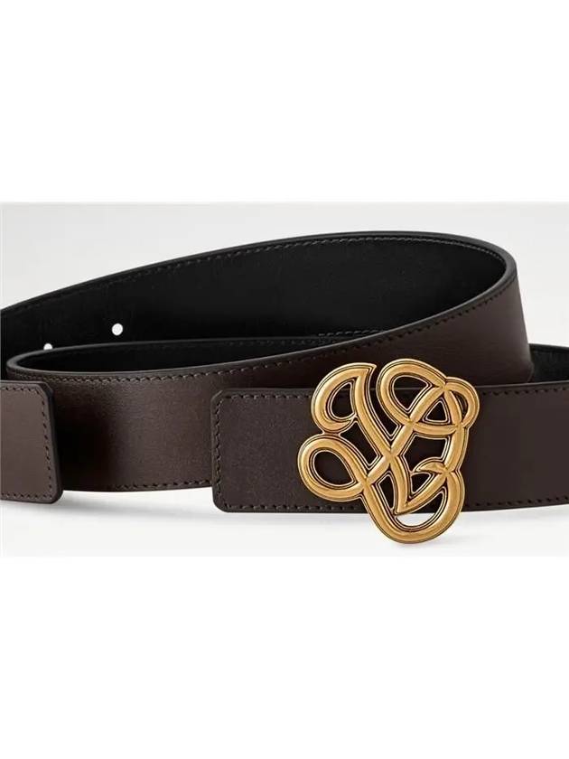 LV Dynasty 35mm Reversible Leather Belt Brown - LOUIS VUITTON - BALAAN 3